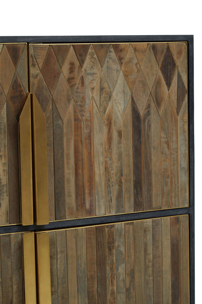 Malton Textured Recycled Wood Cabinet