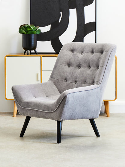 Richmond Grey Curved Chair