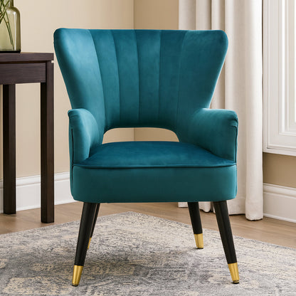 Bristol Velvet Armchair Green 