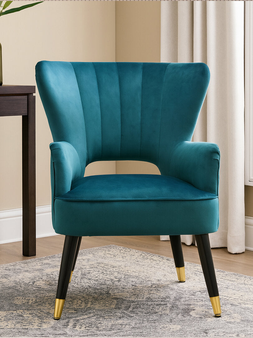 Bristol Velvet Armchair Green 