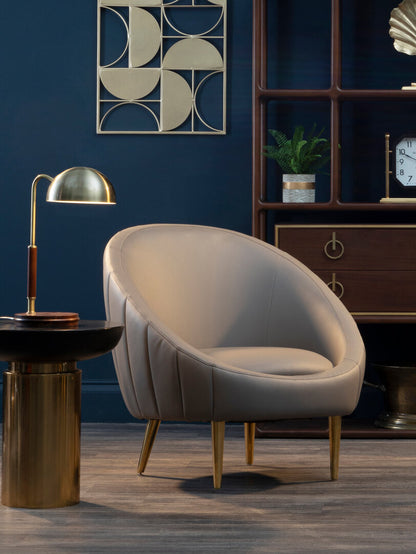 Granada Brown Leather Effect Armchair