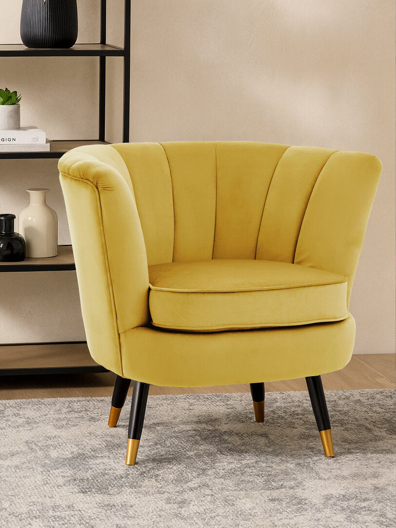 Regent Pistachio Velvet Shell Accent Chair