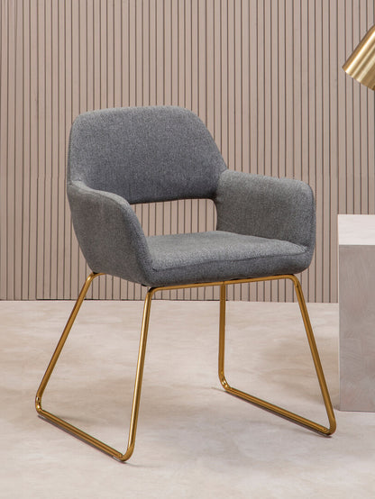 Richmond Grey and Gold Dining Chair