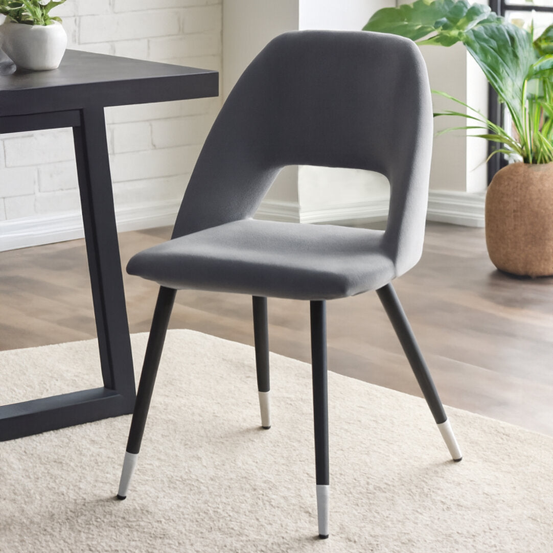 Florence Grey Velvet Dining Chair