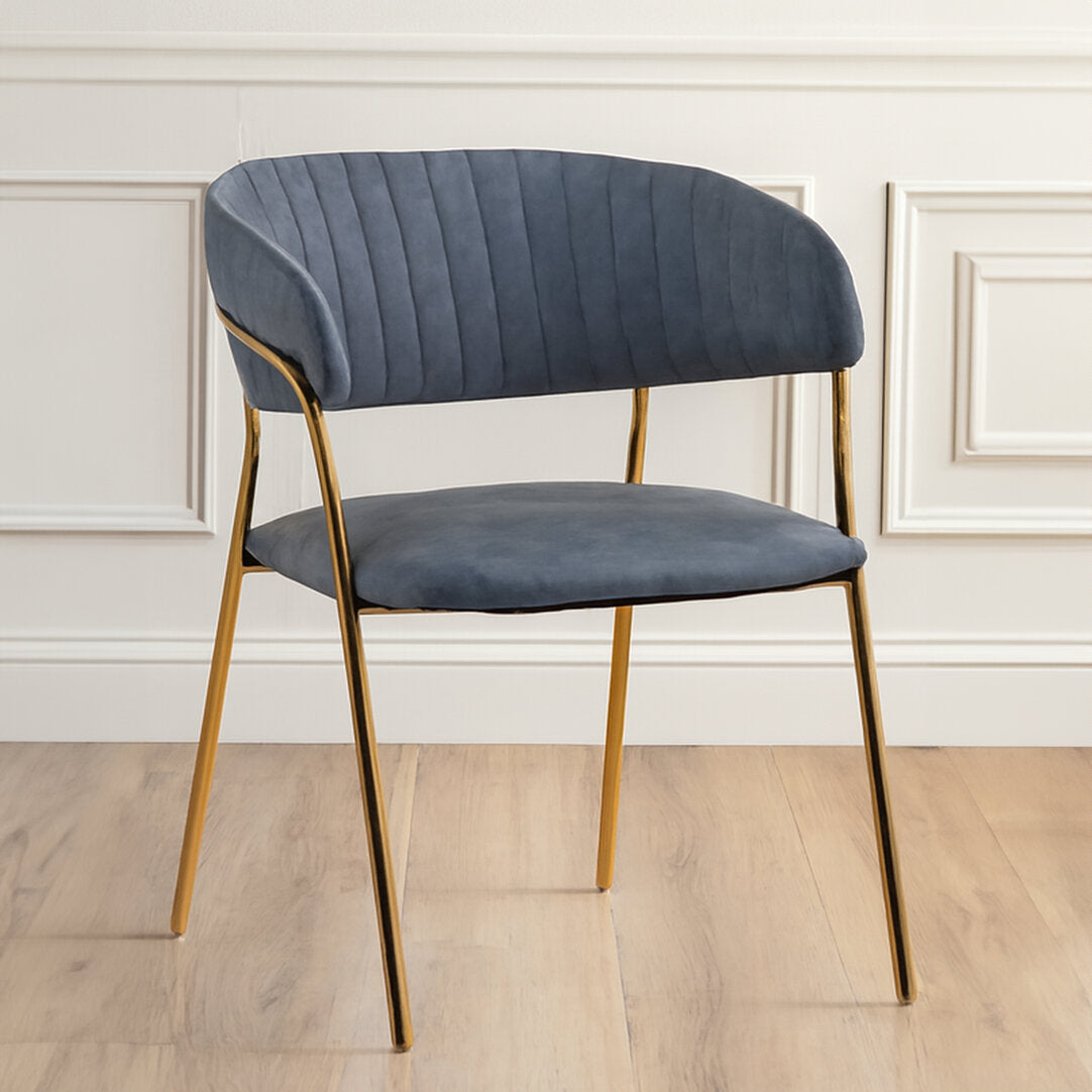 Devon Dark Grey Faux Leather Dining Chair