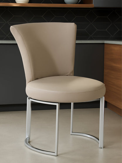 Notting Grey Faux Leather Dining Chair