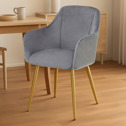 Granada Grey Velvet Dining Chair
