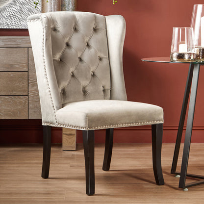 Vienna Townhouse Grey Velvet Dining Chair