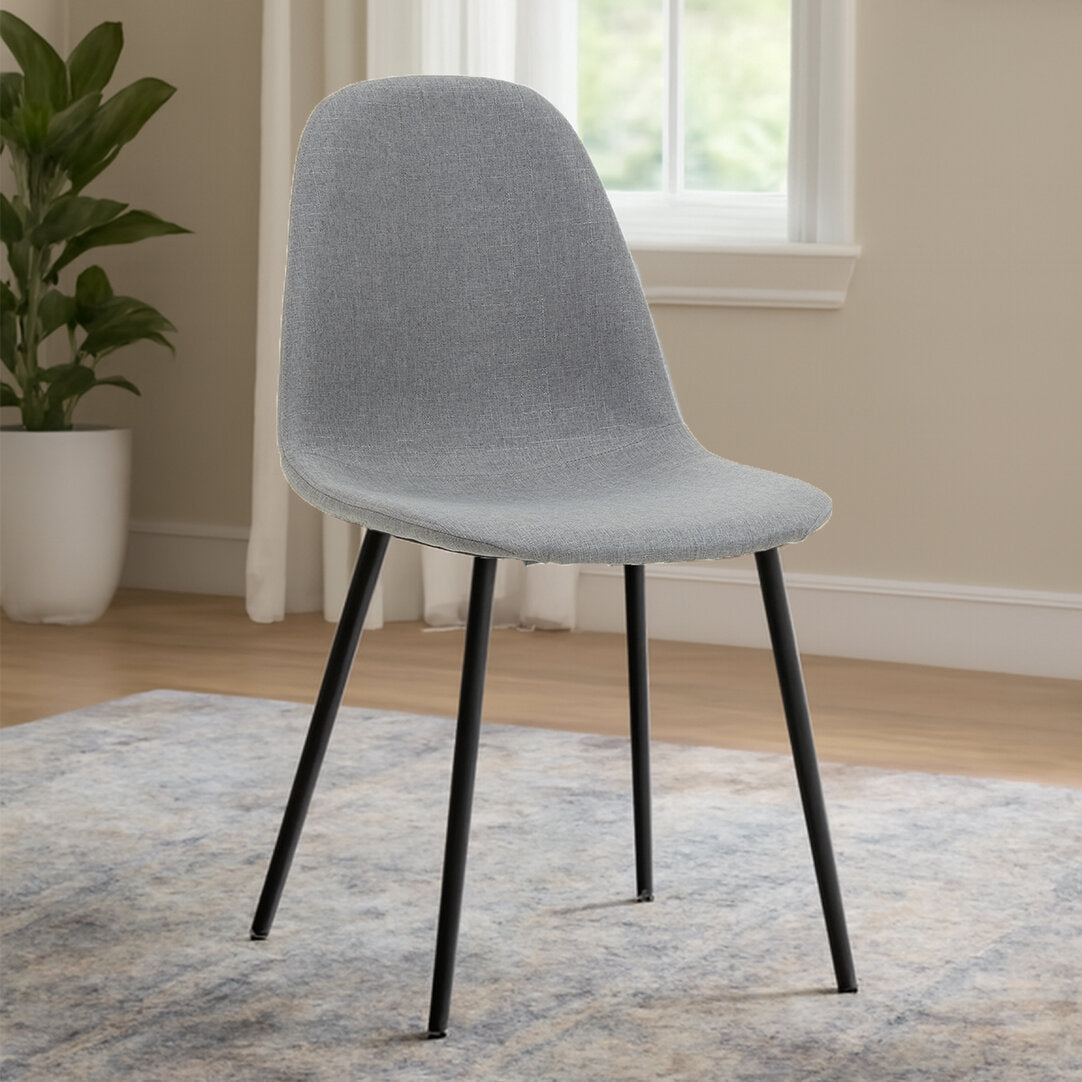Sorrento Mink Fabric Dining Chair