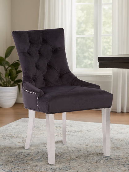 Notting Black Velvet Dining Chair