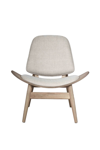 Harrogate Fabric and Washed Elm Wood Chair 