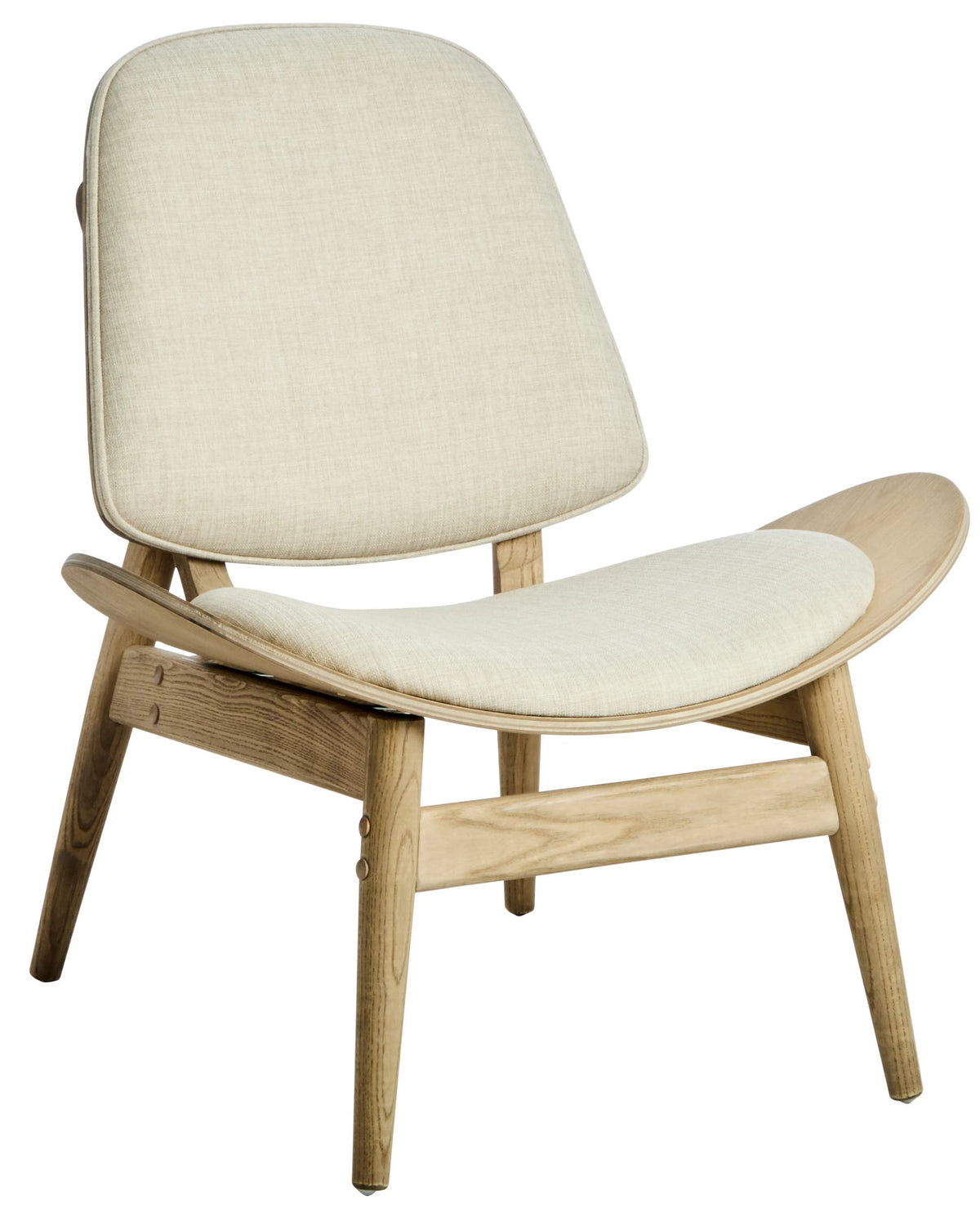 Harrogate Fabric and Washed Elm Wood Chair 