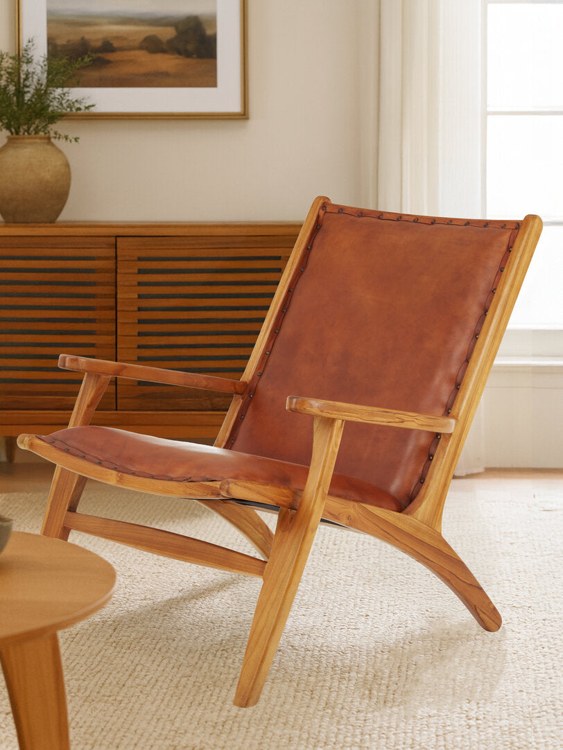 Seville Brown Leather Chair