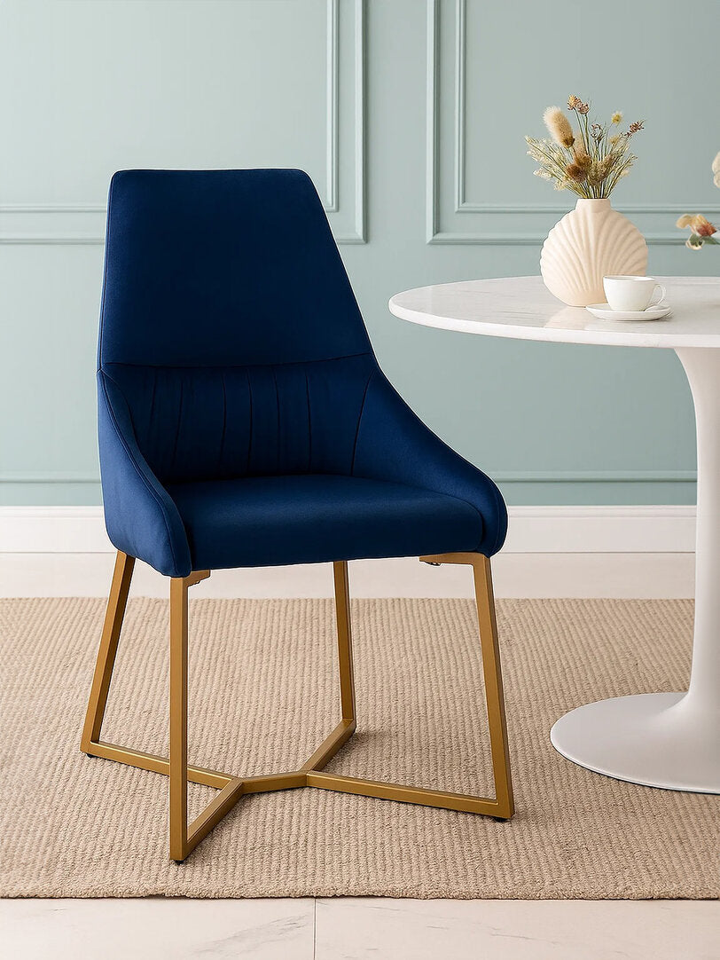 Carlton Midnight Velvet Dinner Chair