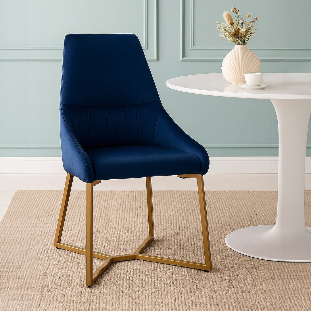 Carlton Midnight Velvet Dinner Chair