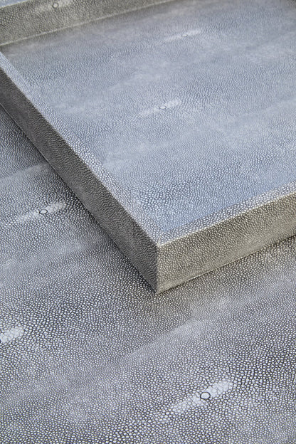Ashbourne Grey Shagreen Effect Tray Coffee Table