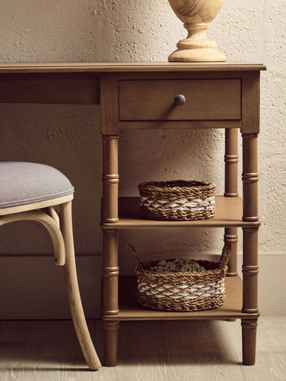 Savoy One Drawer Natural Wooden Desk