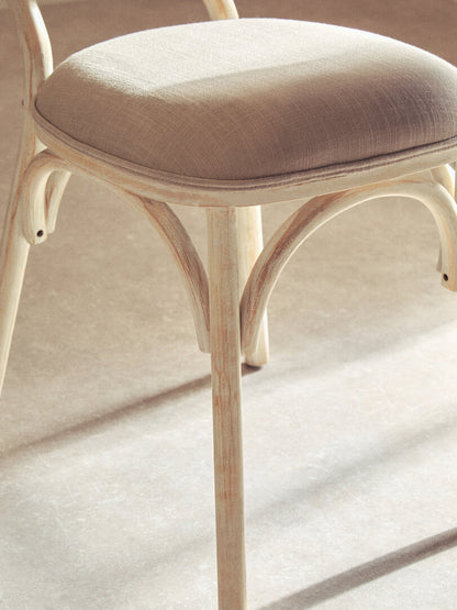 Stirling White Wash Elm Wood Dining Chair