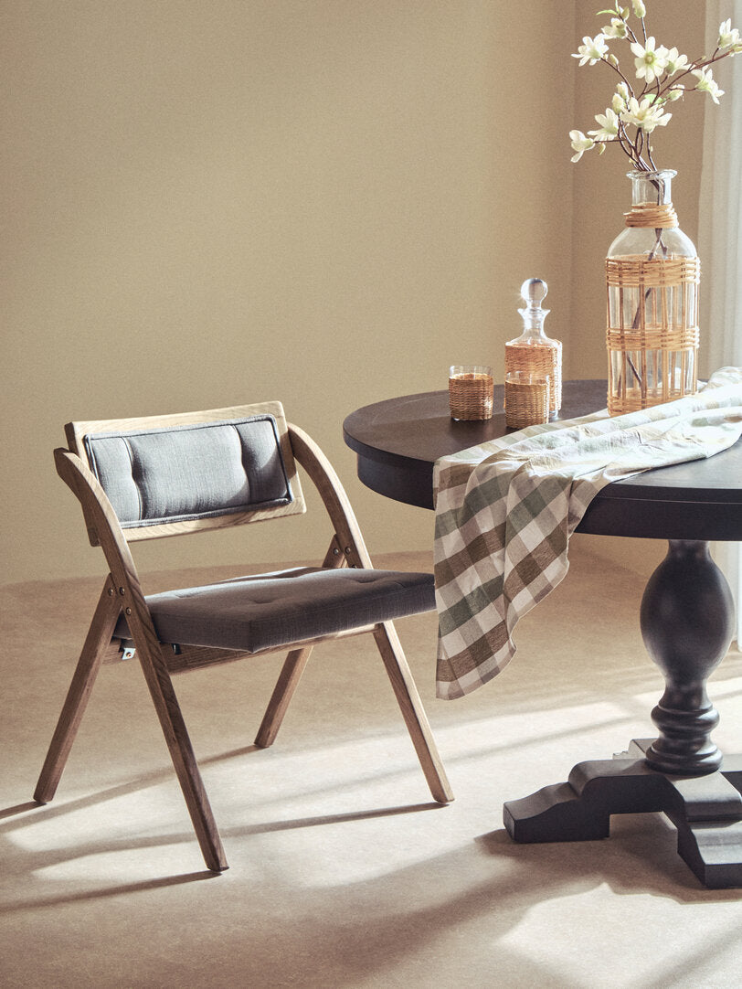 Stirling Grey Wash Elm Wood Folding Chair