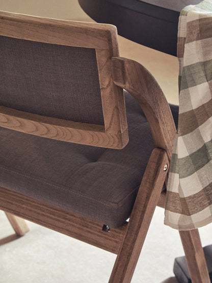 Stirling Grey Wash Elm Wood Folding Chair