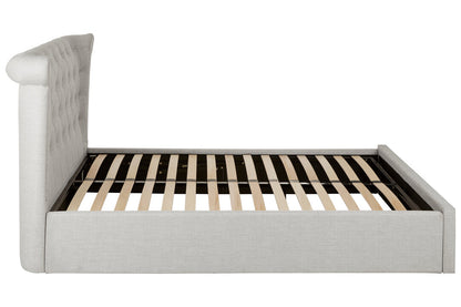 Bath Light Grey Ottoman Double Bed