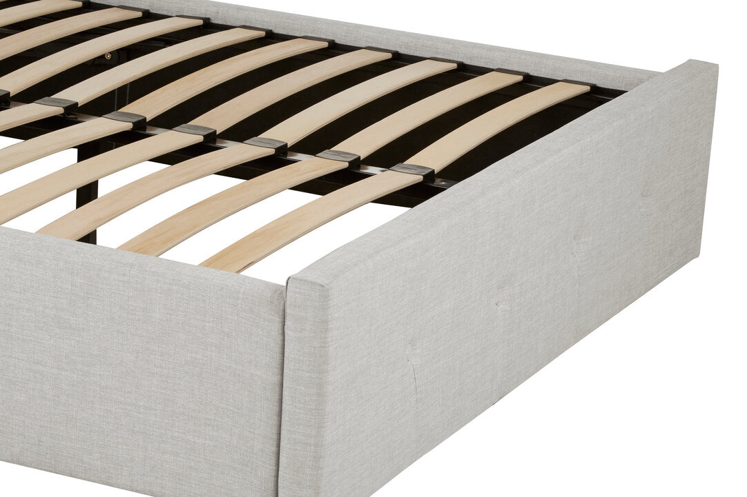 Bath Light Grey Ottoman Double Bed