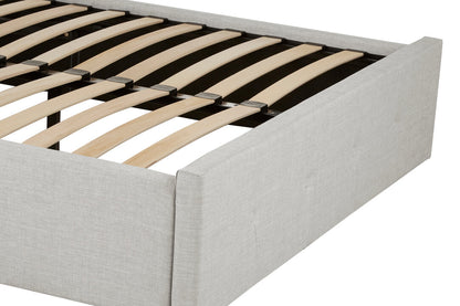 Bath Light Grey Ottoman Double Bed