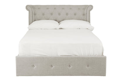 Bath Light Grey Ottoman Double Bed