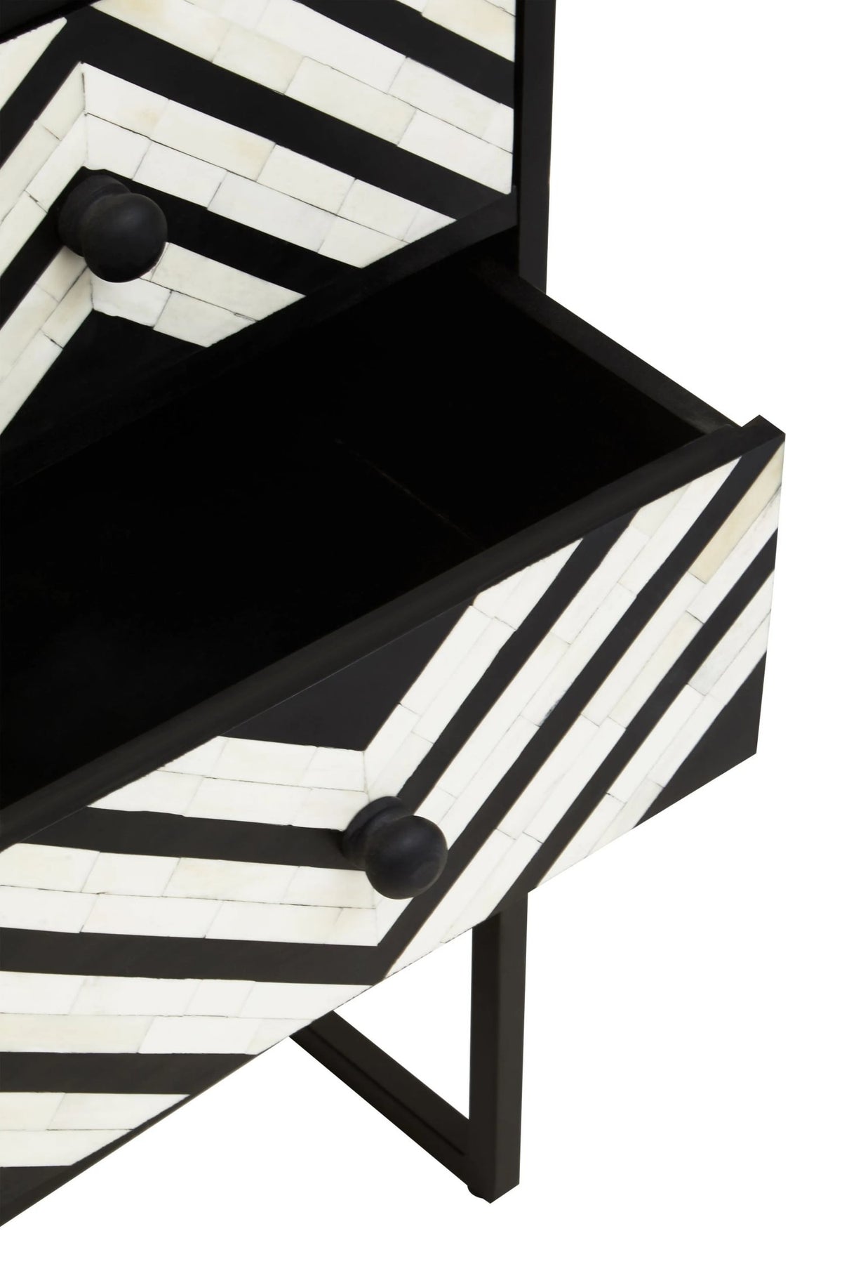 Porto Three Drawer Chest with Bone Inlay