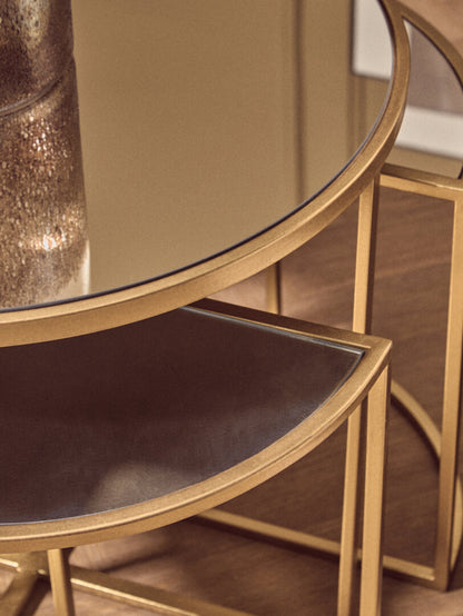 Harrogate Champagne Gold Set Of 5 Tables