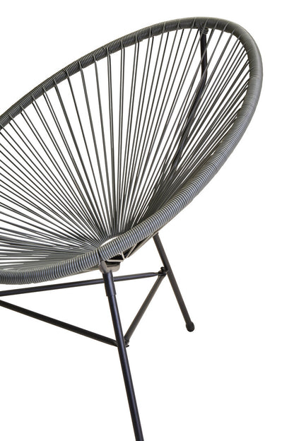 York Grey 3 Piece Rattan Patio Set