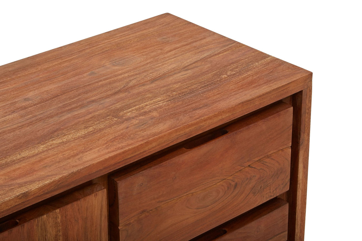 Oxford Acacia Wood 1 Door and 3 Drawers Sideboard
