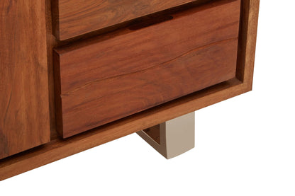 Oxford Acacia Wood 1 Door and 3 Drawers Sideboard