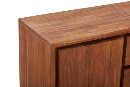 Oxford Acacia Wood 1 Door and 3 Drawers Sideboard