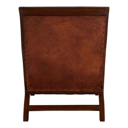 Carlton Leather Lounge Chair with Footstool 