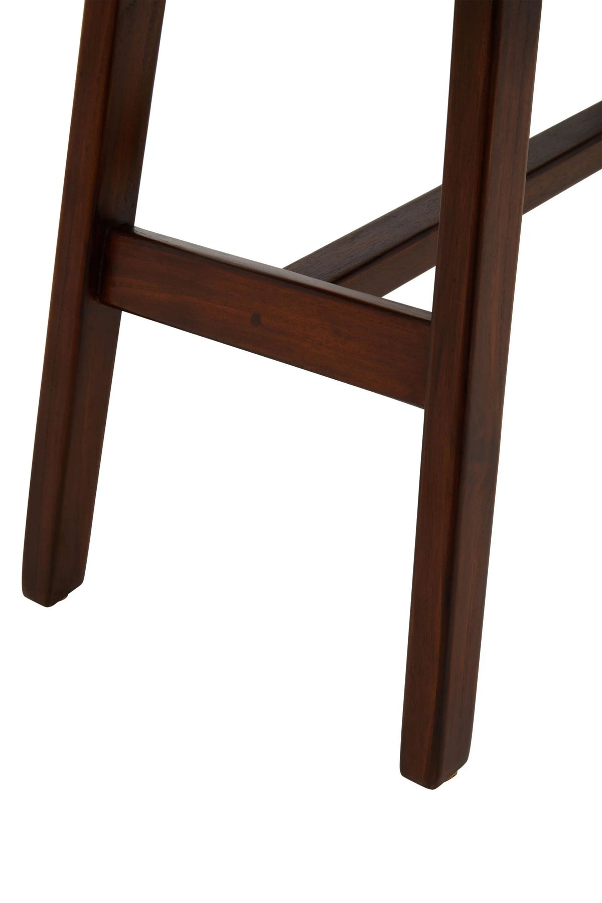 Carlton Tan Leather Lattice Design Stool