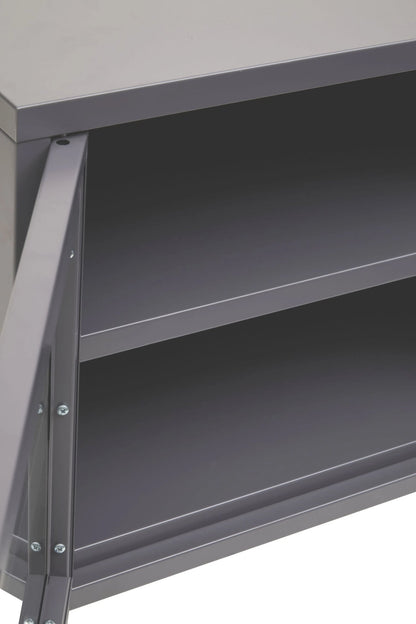 Cambridge Two Door Metal Media Unit 