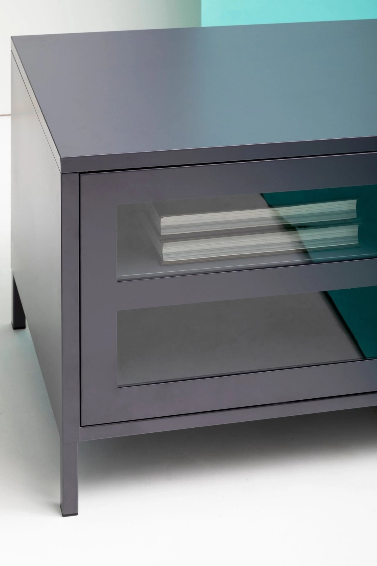 Cambridge Two Door Metal Media Unit 