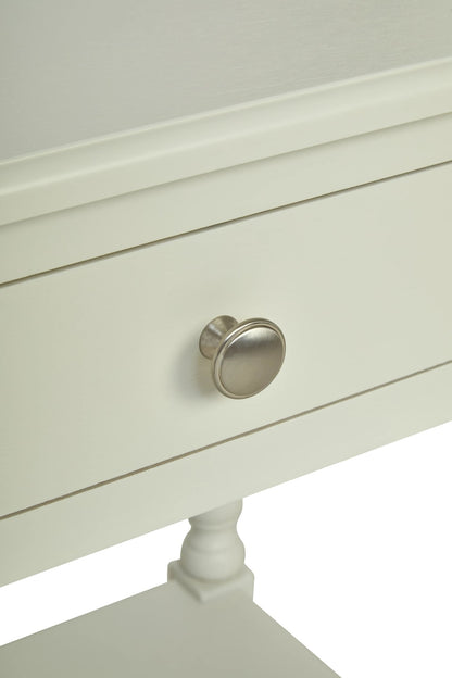 Savoy One Drawer Bobble Detail Wooden Bedside Table 