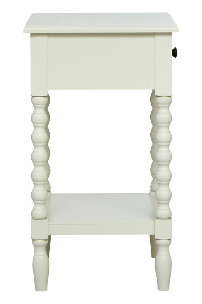 Savoy One Drawer Bobble Detail Wooden Bedside Table 