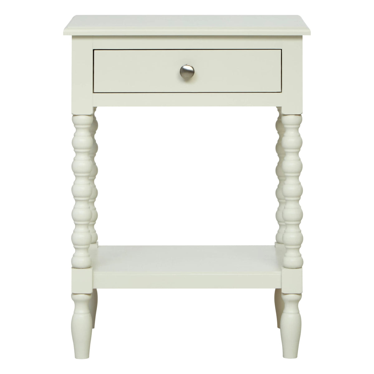 Savoy One Drawer Bobble Detail Wooden Bedside Table 
