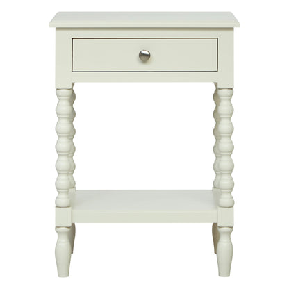 Savoy One Drawer Bobble Detail Wooden Bedside Table 
