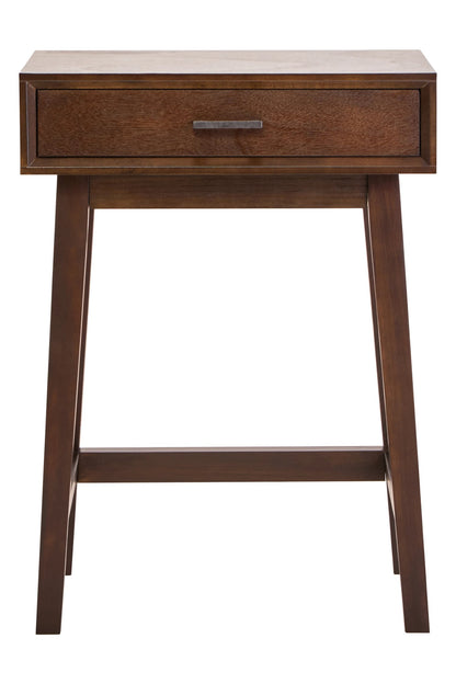 Savoy One Drawer Walnut Wood Finish Side Table
