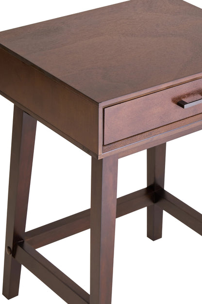 Savoy One Drawer Walnut Wood Finish Side Table