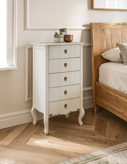 Stirling 5 Drawer White Chest