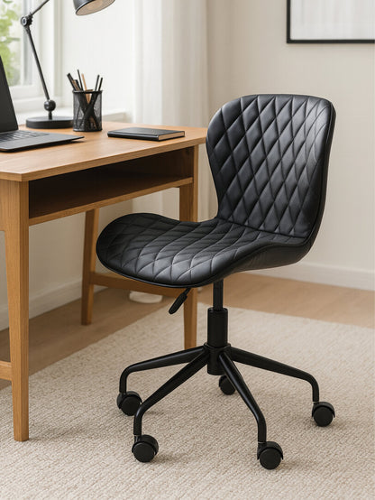 Florence Black Armless Home Office Chair