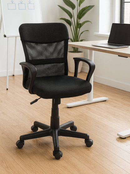 Windsor Black And Dark Grey Home Office Chair