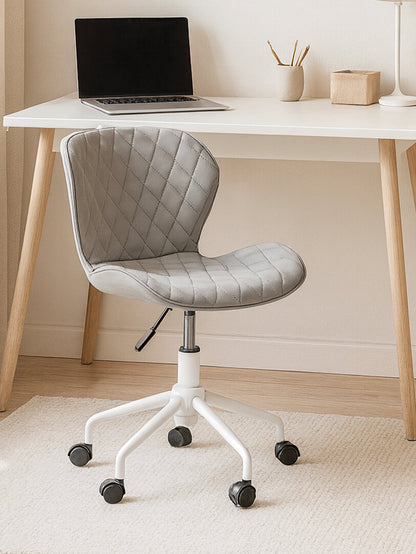 Florence Grey And White Home Office Chair