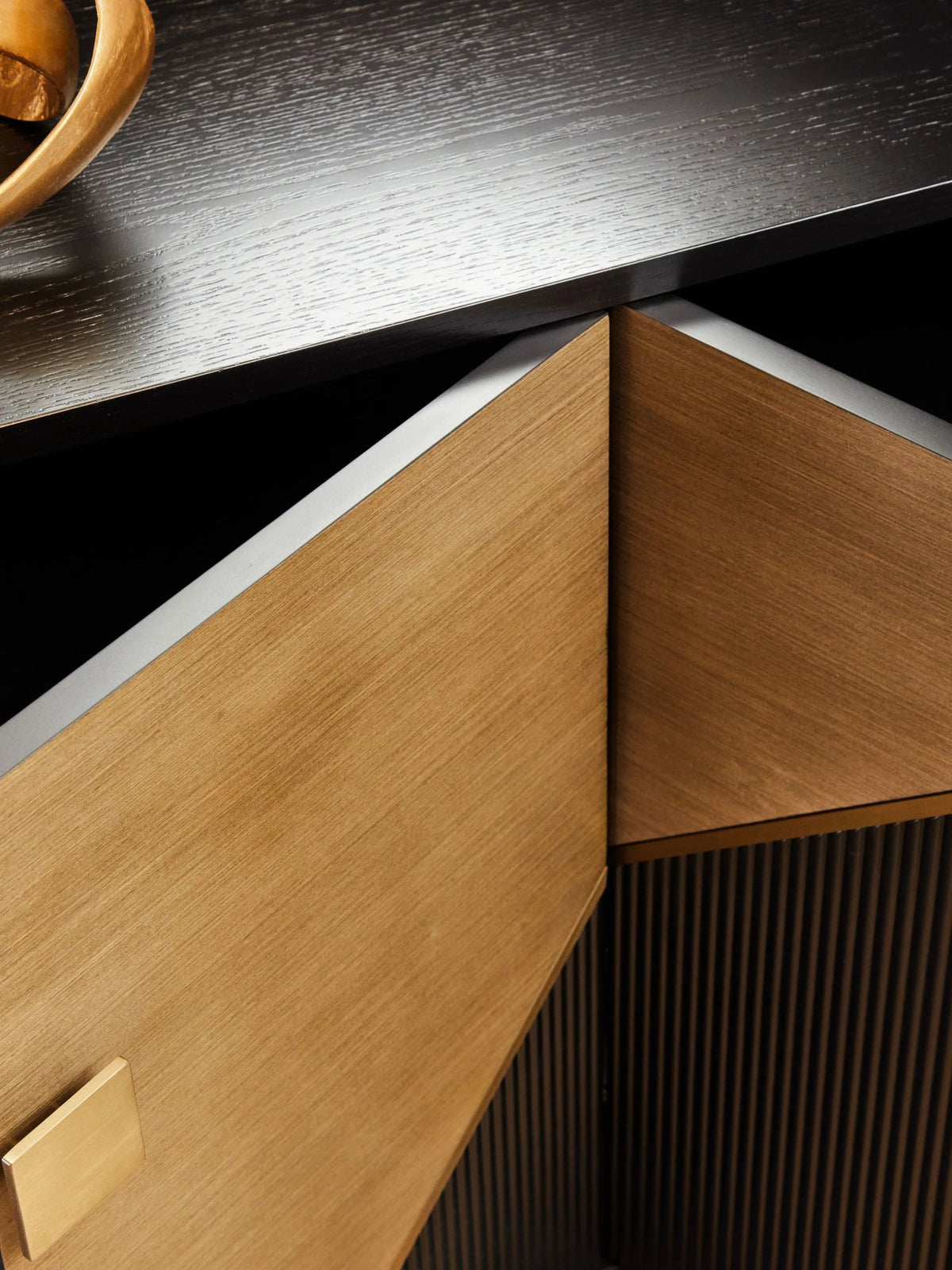 Lisbon Black and Grey Sideboard