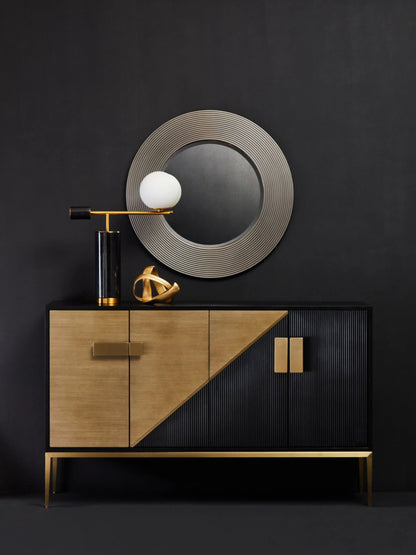 Lisbon Black and Grey Sideboard